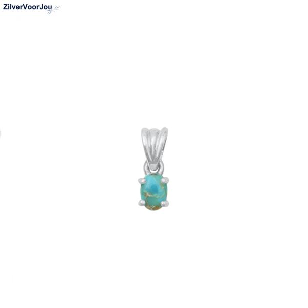 Grote foto zilveren ketting turquoise hanger sieraden tassen en uiterlijk kettingen