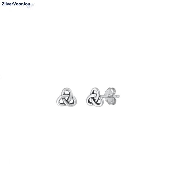 Grote foto zilveren mini keltische oorstekers sieraden tassen en uiterlijk oorbellen
