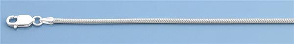 Grote foto zilveren slang ketting 40 cm 0.9 mm breed sieraden tassen en uiterlijk kettingen