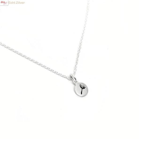 Grote foto zilveren mini dandelion ketting sieraden tassen en uiterlijk kettingen