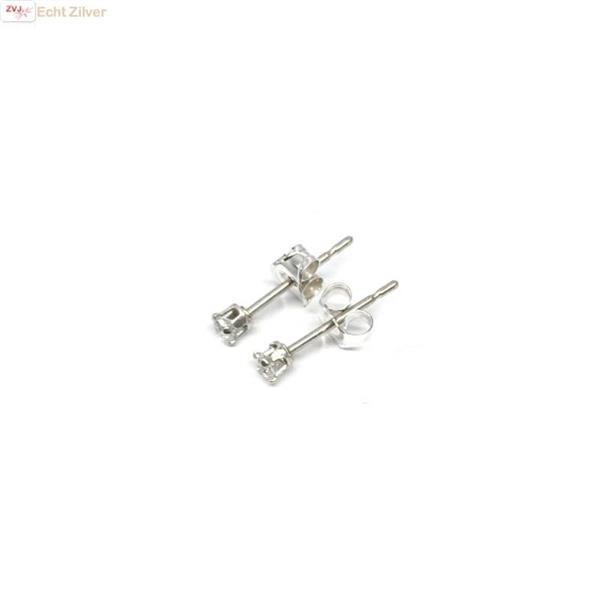 Grote foto zilveren mini oorstekers 2 mm zirkoon sieraden tassen en uiterlijk oorbellen