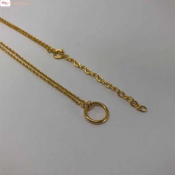 Grote foto goud op zilver karma kleine cirkel choker ketting sieraden tassen en uiterlijk kettingen