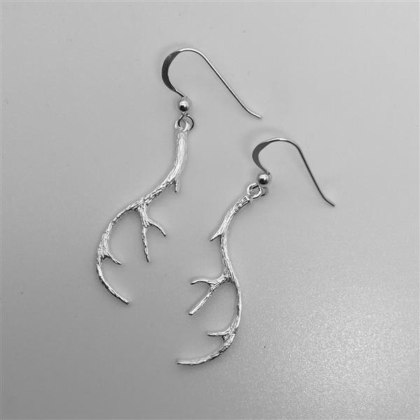 Grote foto zilveren gewei oorhangers sieraden tassen en uiterlijk oorbellen