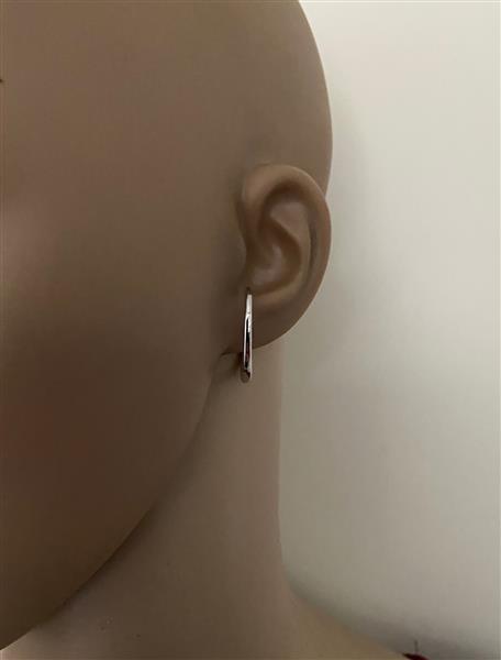 Grote foto 925 zilveren dulcet oorstekers rhodium sieraden tassen en uiterlijk oorbellen