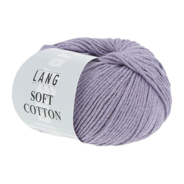 Grote foto lang yarns soft cotton 0045 lichtlila verzamelen overige verzamelingen