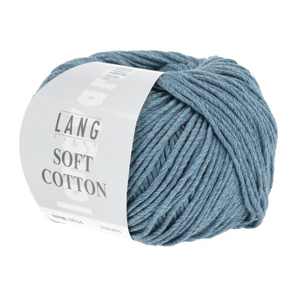 Grote foto lang yarns soft cotton 0034 blauw verzamelen overige verzamelingen