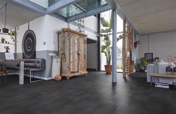 Grote foto floorlife southwark antracite plak pvc doe het zelf en verbouw tegels