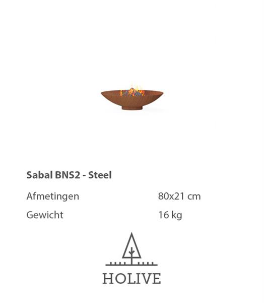 Grote foto vuurschaal sabal cortenstaal doorsnede 60 cm. tot 200 cm. huis en inrichting kachels en openhaarden