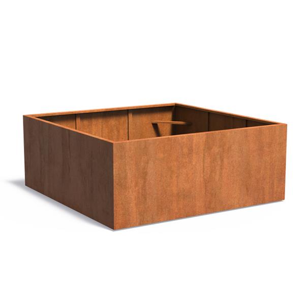 Grote foto cortenstaal akelei v1.1 plantenbak 200x200x80 cm. tuin en terras bloembakken