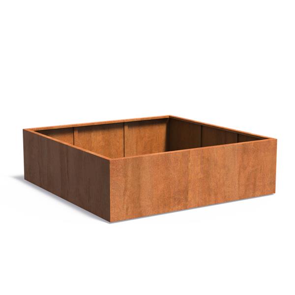 Grote foto cortenstaal akelei v1.2 plantenbak 200x200x60 cm. tuin en terras bloembakken