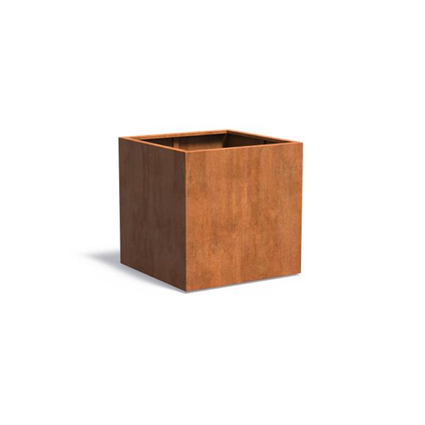 Grote foto cortenstaal akelei v5 plantenbak 100x100x100 cm. tuin en terras bloembakken