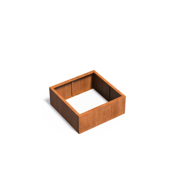 Grote foto cortenstaal akelei zb5.3 plantenbak 100x100x40 cm. tuin en terras bloembakken