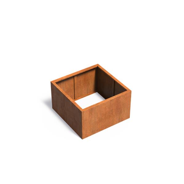 Grote foto cortenstaal akelei zb5.2 plantenbak 100x100x60 cm. tuin en terras bloembakken