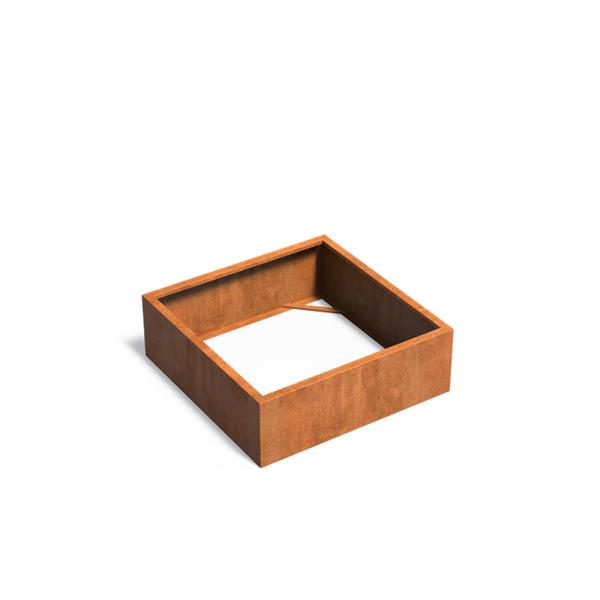 Grote foto cortenstaal akelei zb4.3 plantenbak 120x120x40 cm. tuin en terras bloembakken