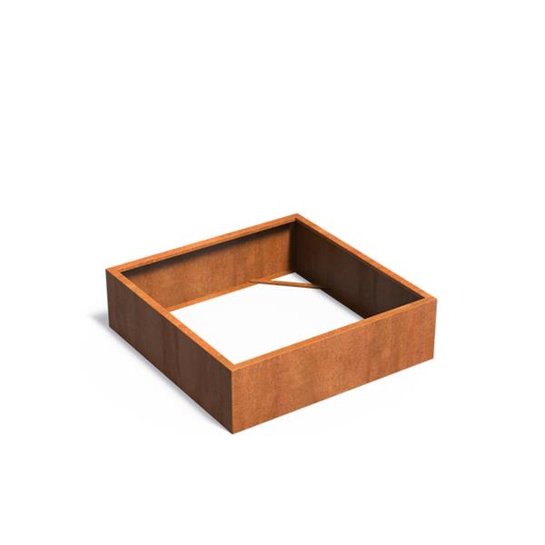 Grote foto cortenstaal akelei zb3.3 plantenbak 140x140x40 cm. tuin en terras bloembakken