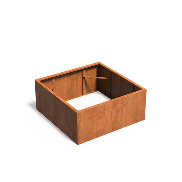 Grote foto cortenstaal akelei zb3.2 plantenbak 140x140x60 cm. tuin en terras bloembakken