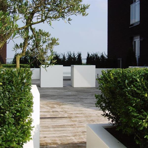 Grote foto polyester flox l28.2 plantenbak 90x25x80 cm. tuin en terras bloembakken