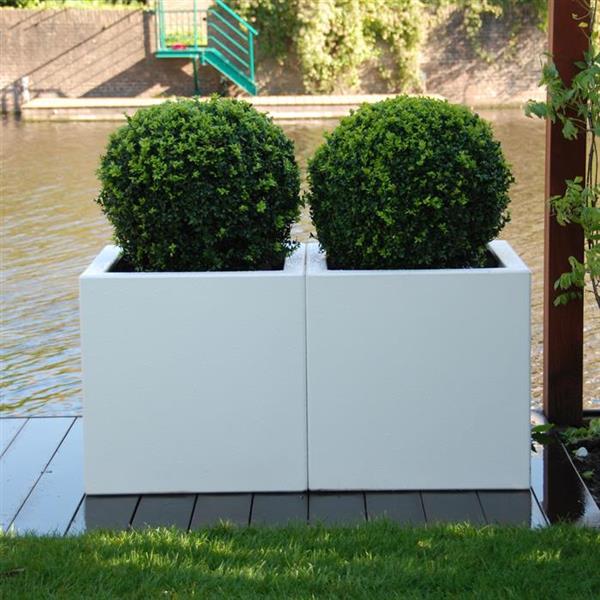 Grote foto polyester flox l28.2 plantenbak 90x25x80 cm. tuin en terras bloembakken