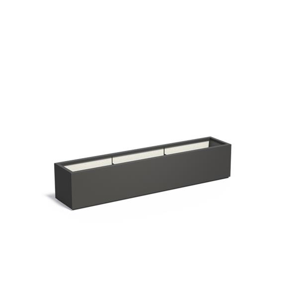 Grote foto polyester flox l25 plantenbak 200x40x40 cm. tuin en terras bloembakken