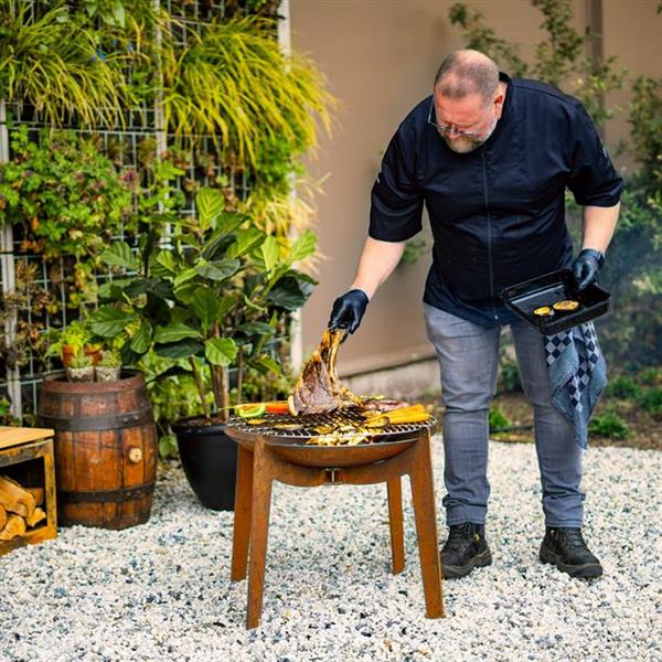 Grote foto forno cosa met bbq bakplaat bca3 vuurschaal barbecue bbq tuin en terras buitenkeukens