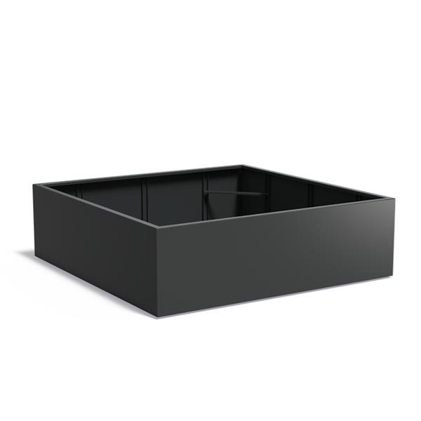 Grote foto berberis 1.2 vierkante aluminum plantenbak 200x200x60 cm. leverbaar in vele kleuren tuin en terras bloembakken