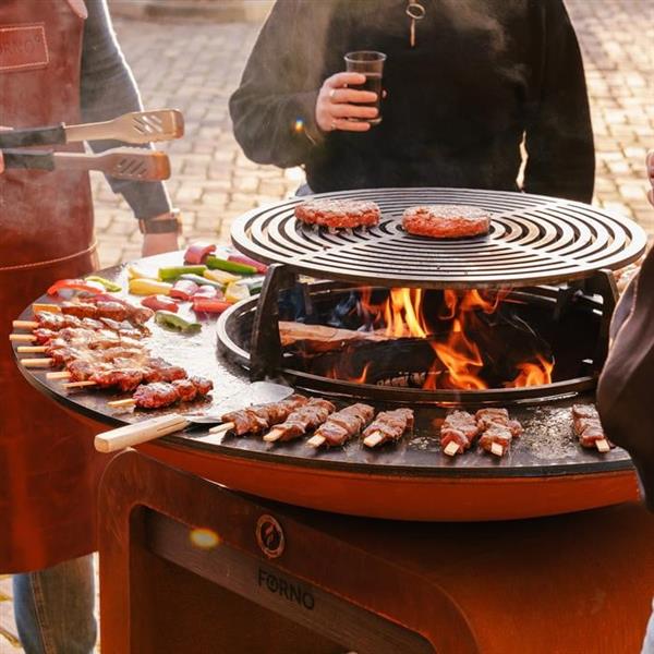 Grote foto grill set voor op de cosa bakplaat barbecue .500 geschikt voor de cosa bsa3 barbecue tuin en terras buitenkeukens