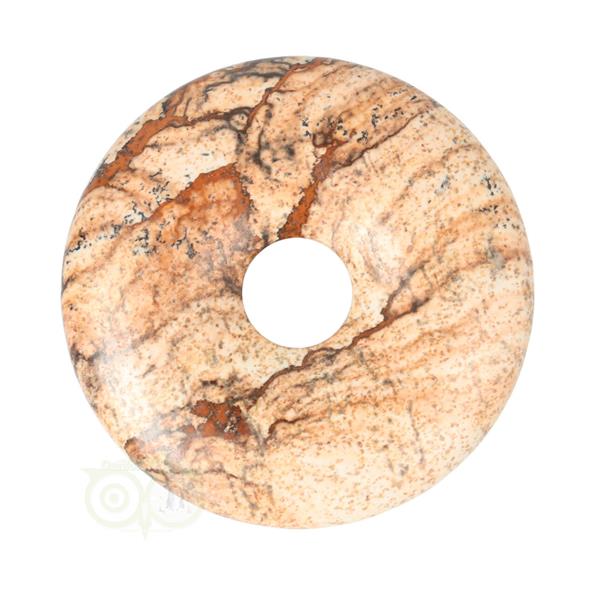 Grote foto landschaps jaspis donut hanger nr 15 4 cm verzamelen overige verzamelingen