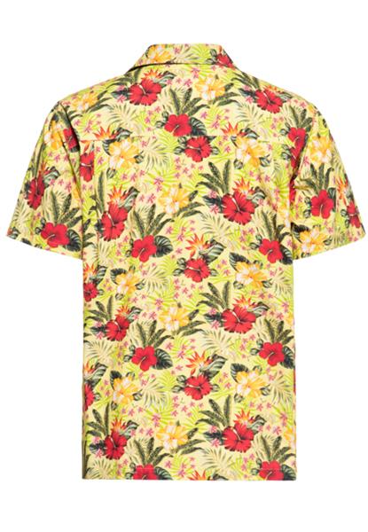 Grote foto king kerosin hawaii shirt yellow. kleding heren t shirts