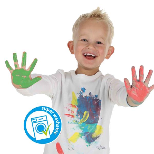 Grote foto ses vingerverf trendy 4 kleuren x145ml kinderen en baby overige