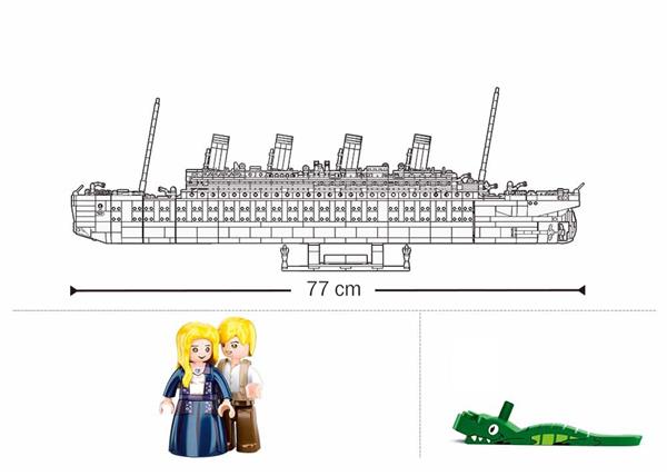 Grote foto sluban titanic bouwset xl kinderen en baby overige
