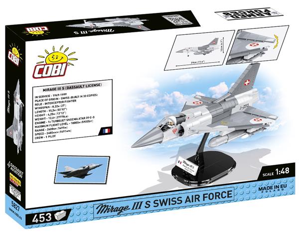 Grote foto cobi 5827 mirage iiis swiss air force kinderen en baby overige