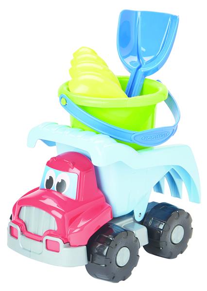 Grote foto zandspeelgoed in vrachtwagen kinderen en baby los speelgoed