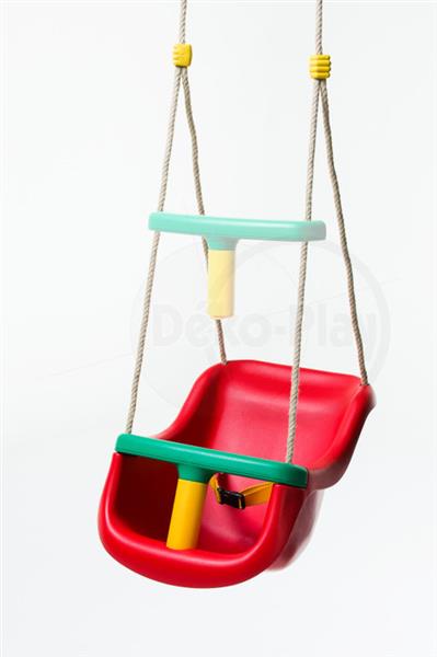 Grote foto d ko play peuter schommelstoel rood met ph touwen kinderen en baby overige