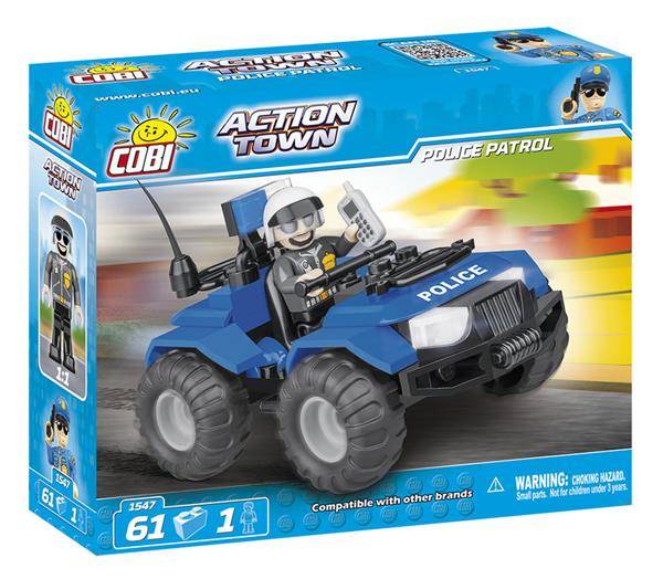 Grote foto cobi action town 1547 atv police patrol kinderen en baby overige