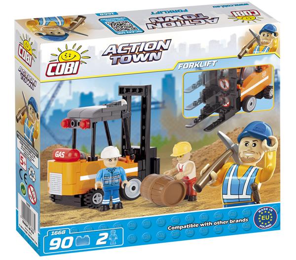 Grote foto cobi action town 1668 heftruck kinderen en baby overige