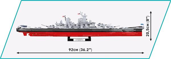Grote foto cobi 4837 battleship uss missouri bb 63 kinderen en baby overige