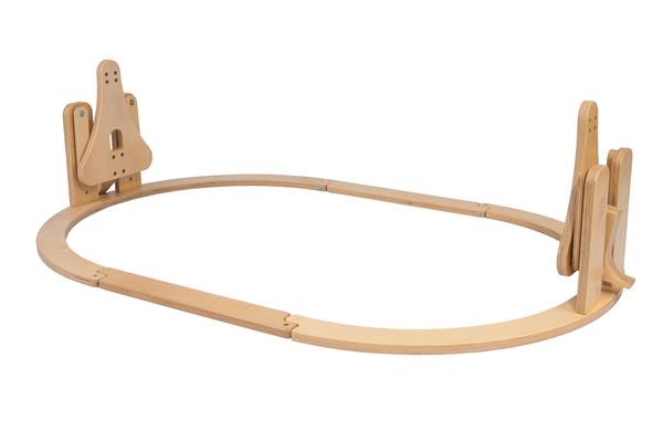 Grote foto schommelvoet voor 7 in 1 babybed natural kinderen en baby complete kinderkamers
