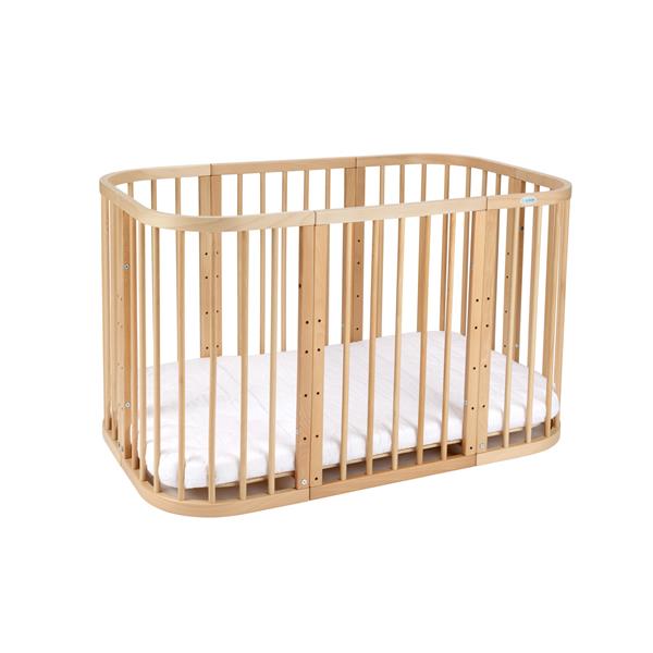 Grote foto multifunctioneel 7 in 1 babybed incl. matras natural kinderen en baby complete kinderkamers