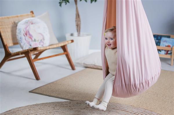 Grote foto hangnest schommel pink pink kinderen en baby overige