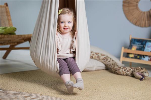 Grote foto hangnest schommel beige caramel beige caramel kinderen en baby overige