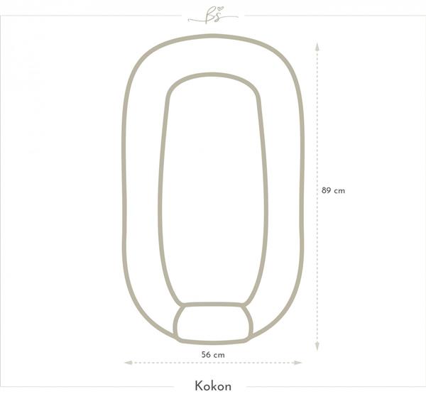 Grote foto babynest cocoon boho beige boho velvet beige kinderen en baby complete kinderkamers