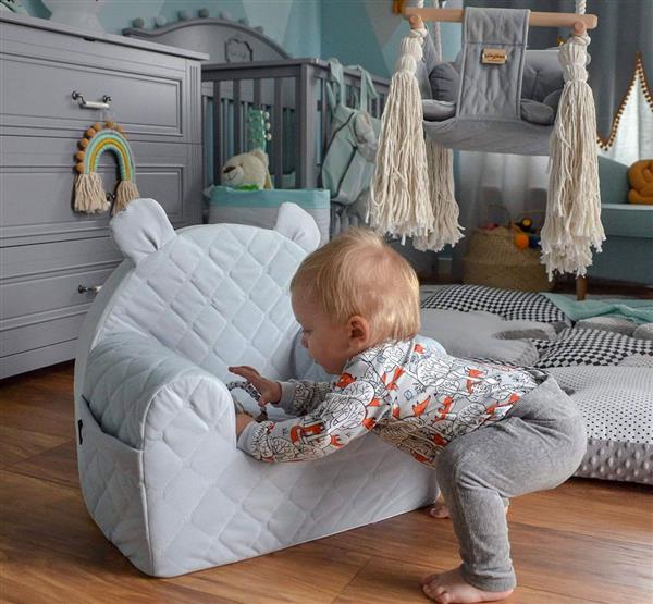 Grote foto kinderfauteuil grey grey kinderen en baby complete kinderkamers