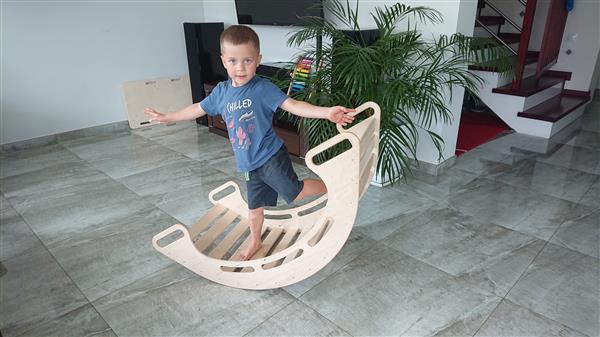 Grote foto houten klimboog xl 110cm balanceboard klimboog xl kinderen en baby overige