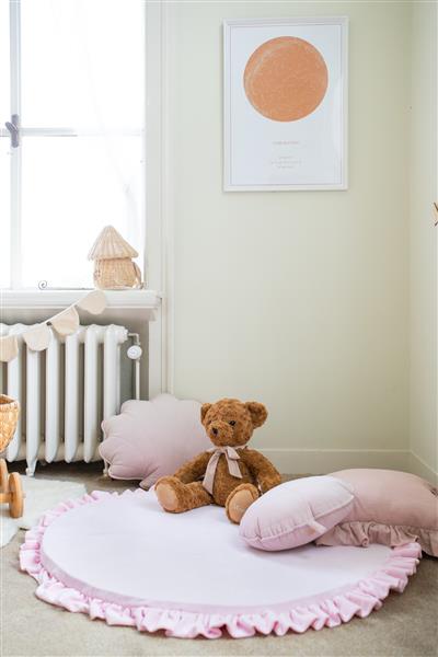 Grote foto speelmat met ruches soft light pink light pink kinderen en baby overige