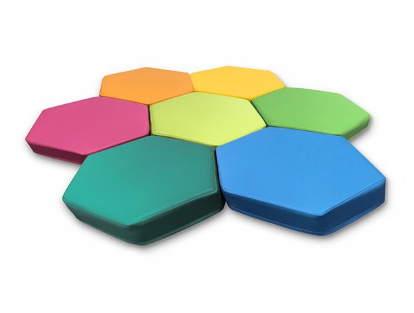 Grote foto foam poefset rainbow hexagon hexagon kinderen en baby overige