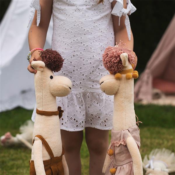 Grote foto handgemaakte knuffel lama carmen 65cm carmen kinderen en baby poppen