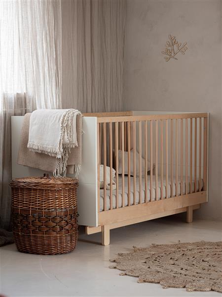 Grote foto ledikant 3 in 1 bed peuterbed 70 x 140cm basic ledikant peuterbed cashmere kinderen en baby complete kinderkamers