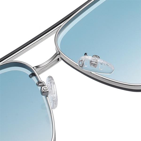 Grote foto gradient sunglasses for men metal large frame luxury sun glasses uv400 kleding dames sieraden