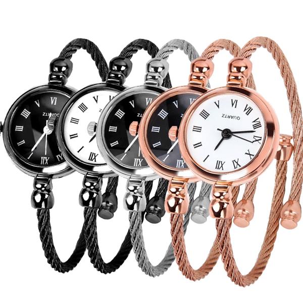Grote foto exquisite vintage retro watch for women elegant fashion wristwatch stainless steel kleding dames horloges