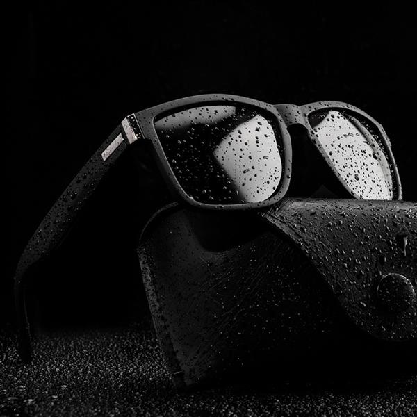 Grote foto unisex polaroid sunglasses square vintage glasses polarized kleding dames sieraden